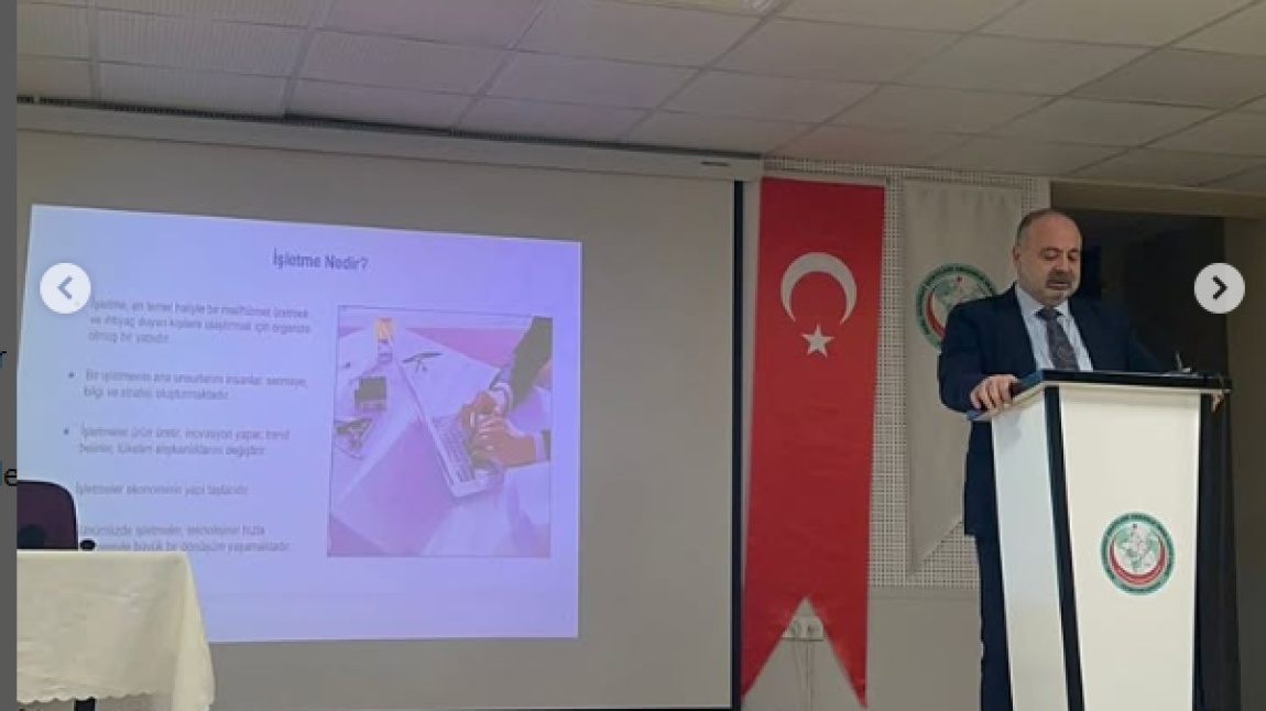 Hikmet Projesi Kapsamında İMMİB Genel Sekreteri Dr.Selahattin Armağan VURDU beyfendiyi okulumuzda ağırladık